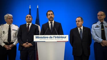 Christophe Castaner lors d'une conférence de presse au ministère de l'Intérieur, le 7 décembre 2018 à Paris.