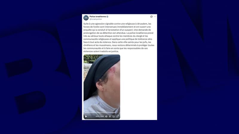 "Il a commencé à la rouer de coups": un homme arrêté après l'agression d'une religieuse française à Jérusalem