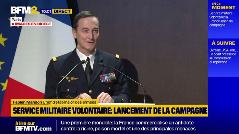 La jeunesse âgée de 18 à 25 ans participera "à la protection de notre pays, dans un environ incertain", estime le chef d'état-major des armées