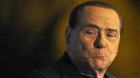 L'ancien chef du gouervenemnt italien Silvio Berlusconi à Rome le 27 novembre 2013