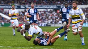 Raymond Rhule lors d'UBB-La Rochelle, le 9 avril 2022.