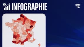 Carte de France des départements français les plus touchés par les inondations au cours des 30 dernières années.