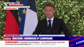 "643 suppliciés dont 207 enfants et 246 femmes": l'hommage d'Emmanuel Macron aux civils tués à Oradour-sur-Glane