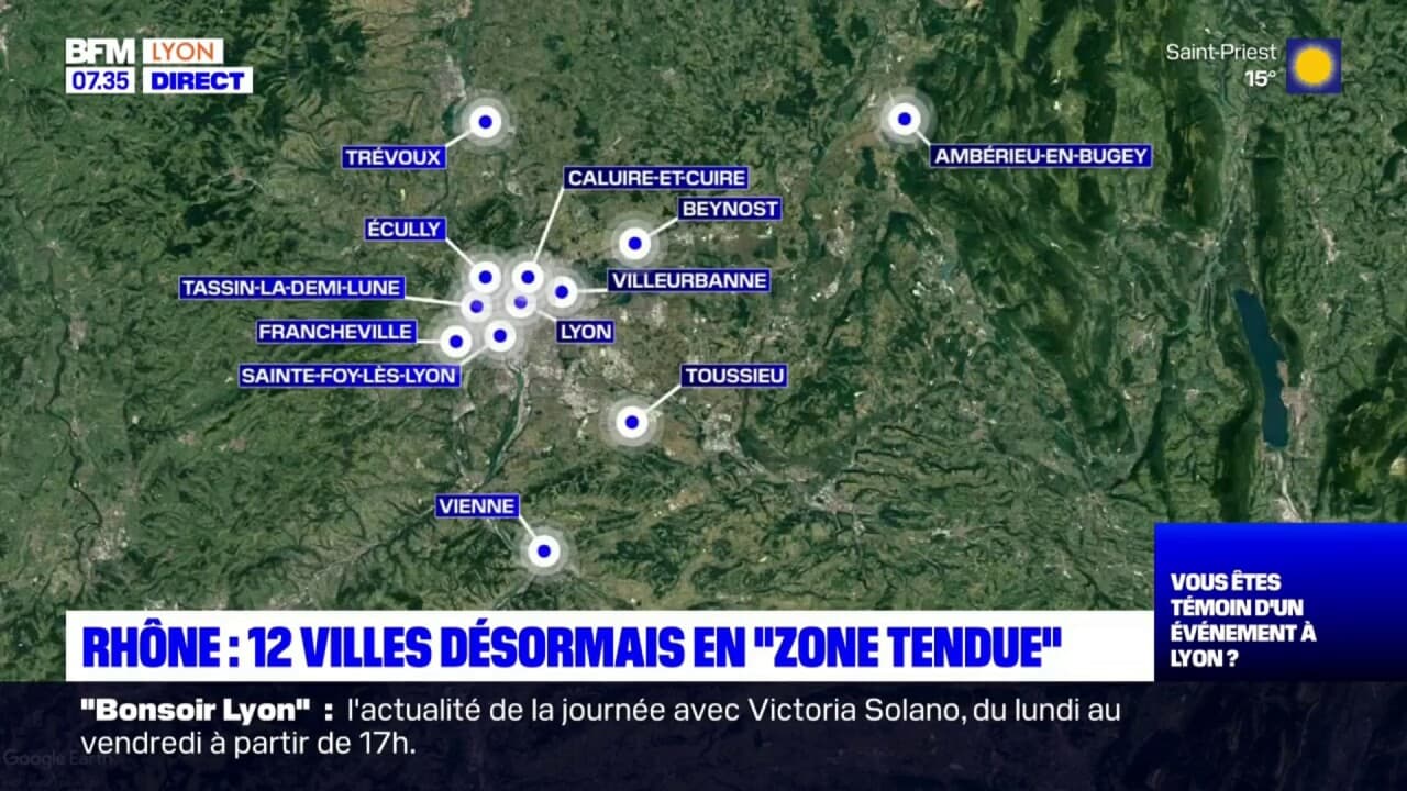 Rhône douze villes sont désormais classées en "zone tendue" pour l