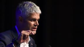 Laurent Wauquiez lors d'un meeting à Chateaurenard, proche d'Avignon, le 30 août 2017