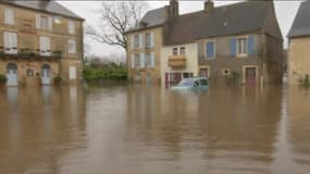 La commune de Montignac touchée par la crue de la Vézère, le mardi 12 décembre 2023.