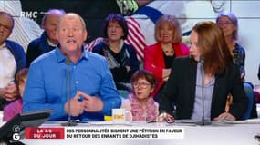 Retour des enfants de #djihadistes, ça chauffe en plateau entre @soubremarieanne et Didier Giraud : "C'est quoi cette République qui tremble devant des bébés !"  #GGRMC 