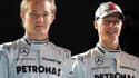 Rosberg et Schumacher en 2010