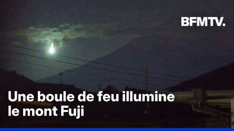 Japon: une boule de feu traverse le ciel et illumine le mont Fuji