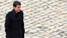 Manuel Valls lors de l'hommage national aux victimes des attentats, le 27 novembre 2015.