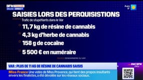 Var : plus de 11 kg de résine de cannabis saisis 