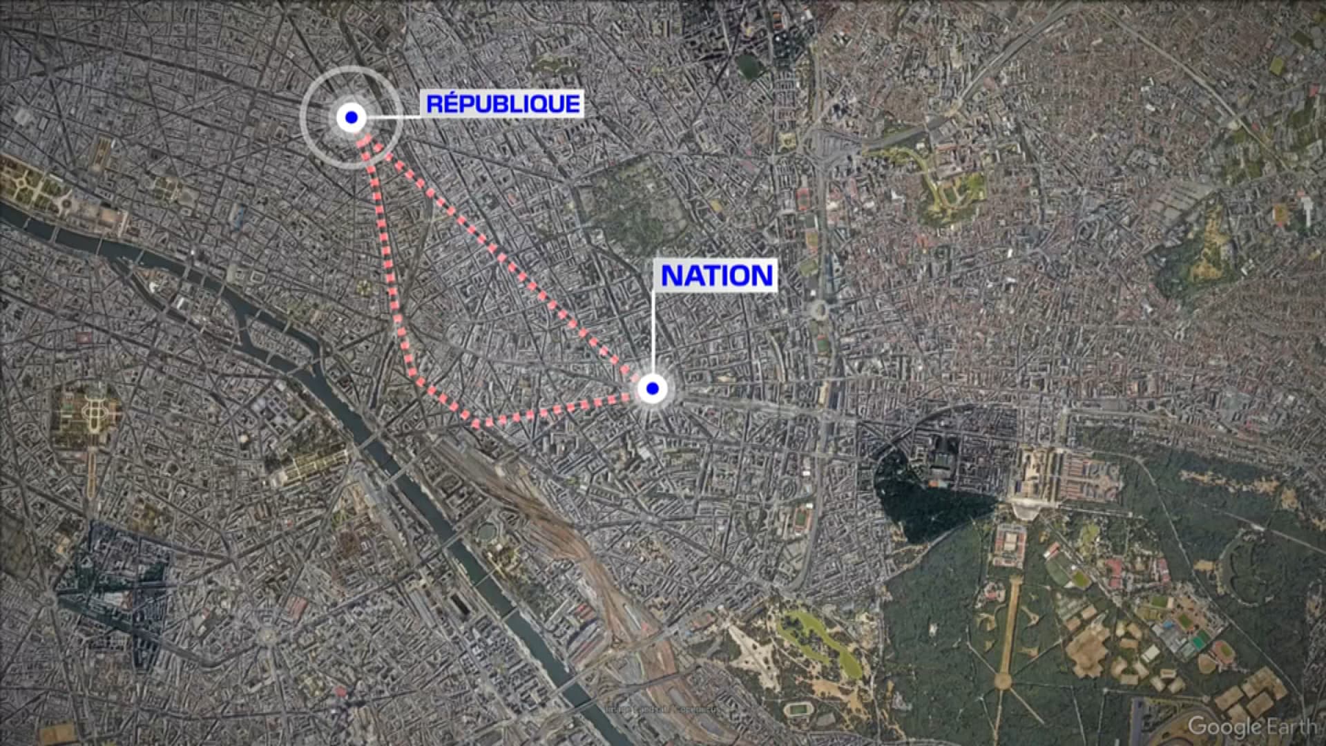 Le parcours des deux cortèges pour la manifestation contre l'extrême droite à Paris, ce samedi 15 juin Le parcours des deux cortèges pour la manifestation contre l'extrême droite à Paris, ce samedi 15 juin