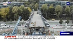 Hauts-de-Seine: le pont Seibert, reliant l'île Seguin à Meudon, reconstruit