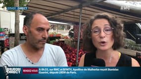 "Liquider la marchandise avec des petits prix", sur les marchés, les commerçants s'adaptent à la canicule