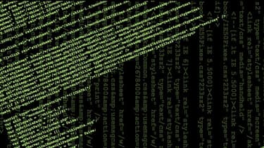 Le code HTML d'une page Wikipédia.