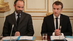 Edouard Philippe et Emmanuel Macron, le 30 octobre 2017. 