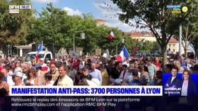 Deux cortèges anti-pass sanitaire ont défilé à Lyon samedi pour un total de 3700 manifestants