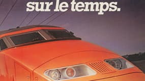 Un publicité pour le TGV au début des années 1980