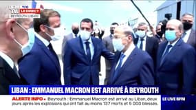 Emmanuel Macron est arrivé à Beyrouth