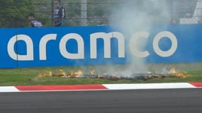 Un départ de feu lors du GP de Chine, à Shanghai le 19 avril 2024