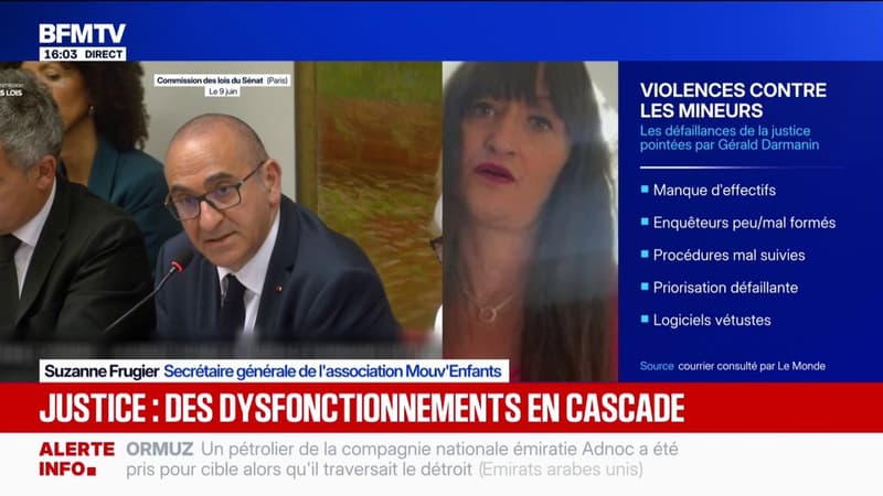 Défaillances dans la prise en charge des violences contre les mineurs: "Ce n'est pas une découverte", juge Suzanne Frugier, secrétaire générale de l'association Mouv'Enfants