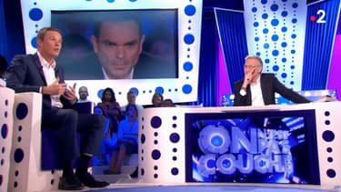 Nicolas Dupont-Aignan et Laurent Ruquier dans ONPC
