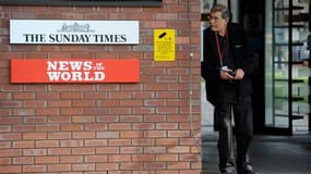 Les bureaux de News of The World, à Londres. Le tabloïd britannique, mis en cause à plusieurs reprises ces dernières années dans des affaires d'écoutes téléphoniques et à nouveau, récemment, pour avoir piraté des messageries de téléphones portables, paraî