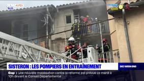 Sisteron: les pompiers en entrainement