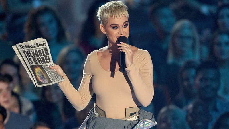 Katy Perry le 27 août 2017 aux MTV VMAS