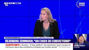 Marion Maréchal assure avoir "la conviction qu'Eric Zemmour sera au second tour" de l'élection présidentielle