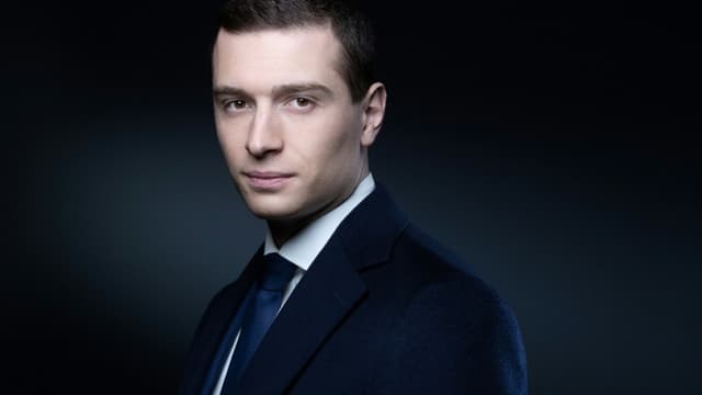 Le n°2 du RN Jordan Bardella, à Paris le 5 mai 2021