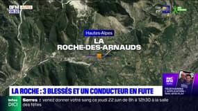 La Roches-des-Arnauds: 3 blessés et un conducteur en fuite 