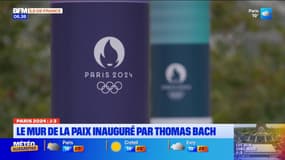 JO 2024: à Saint-Denis, le mur de la Paix inauguré en présence de Thomas Bach