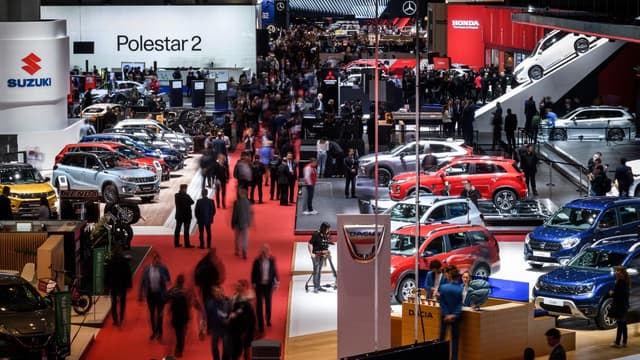 Le Salon de l'automobile de Genève en mars 2019