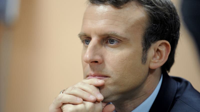 Emmanuel Macron le 17 janvier 2017 au Guilvinec, dans le Finistère
