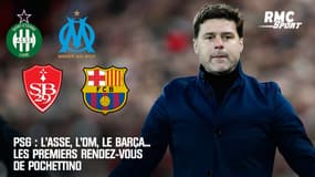 PSG : ASSE, OM, Barça... Les premiers défis de Pochettino