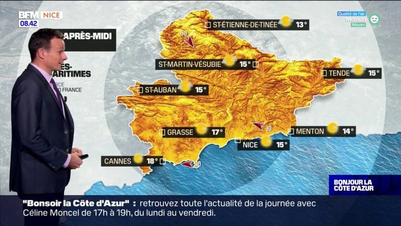 Météo Côte d'Azur: du soleil avec quelques nuages localement
