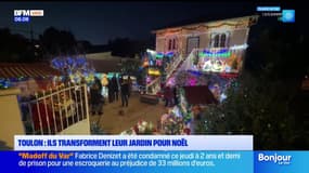 Toulon : ils transforment leur jardin pour Noël 