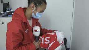 La footballeuse ukrainienne Tanya Romanenko, à Reims le 3 mars 2022