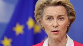 La présidente de la Commission Ursula von der Leyen à Bruxelles le 23 septembre 2020