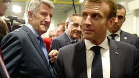 Philippe de Villiers et Emmanuel Macron