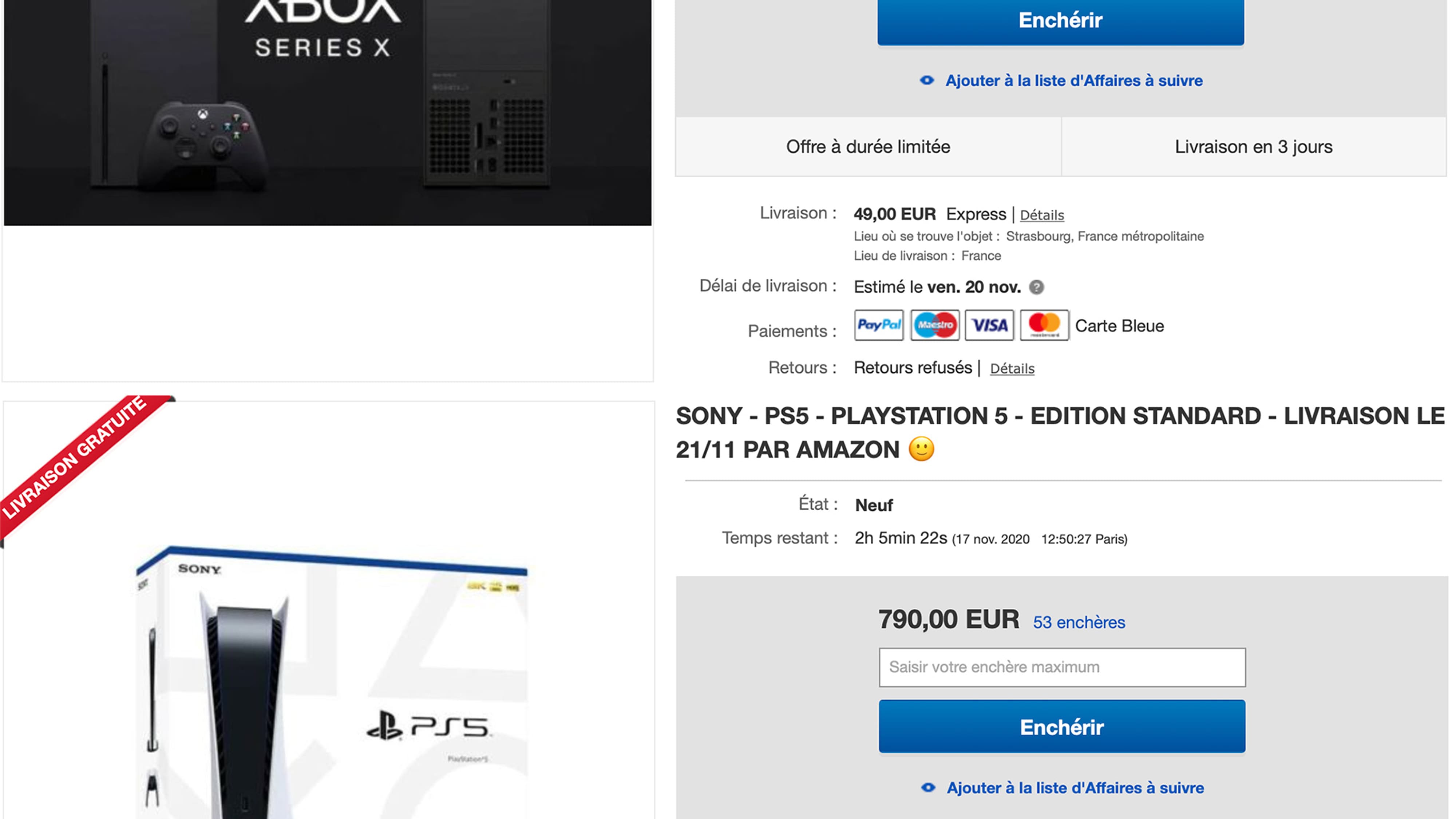 En rupture de stock, les PlayStation 5 et Xbox Series X se revendent à ...