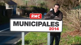 Hugo Perrier parcourt la France pour RMC à l'occasion des élections municipales.