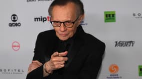 Le journaliste américain Larry King, en 2017