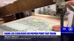 Haut-Rhin: au cœur d'une entreprise de papier-peint fait main à Rixhem