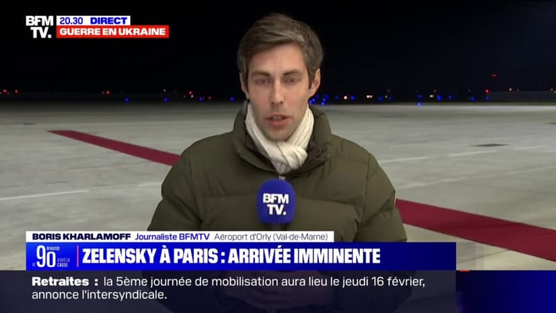L'avion de Volodymyr Zelensky attendu à l'aéroport d'Orly dans moins d'une heure