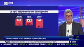 Le top 3 des gérants : Pierre Schang, Romain Burnand et Frédéric Rozier - 28/10