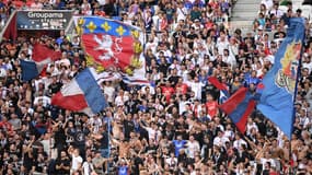 Les supporters de l'OL, le 8 octobre 2023