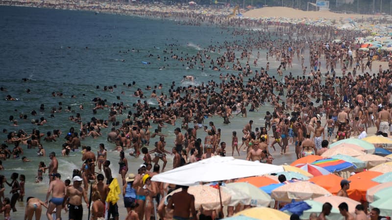 La plage d'Ipanema bondée en décembre 2012 (illustration).