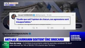 "Ces agressions sont insupportables": Gérald Darmanin soutient Éric Brocardi